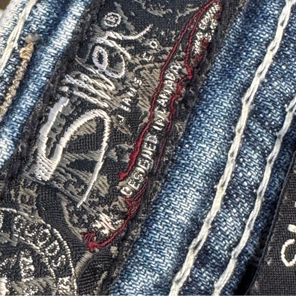 Silver Jeans ladies super stretch mid rise baby boot size 26/31 - Picture 9 of 11